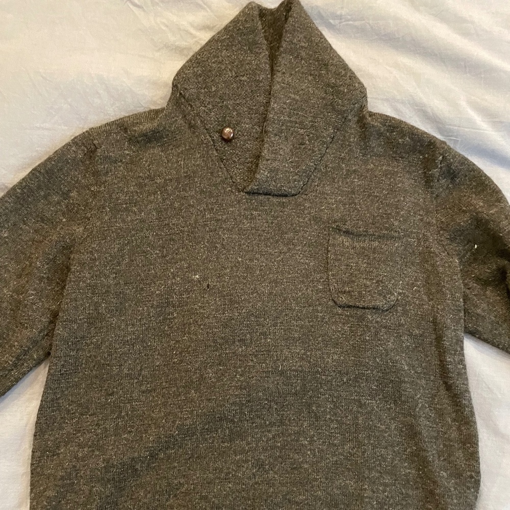 J. Crew Shawl Collar Sweater 100% Merino